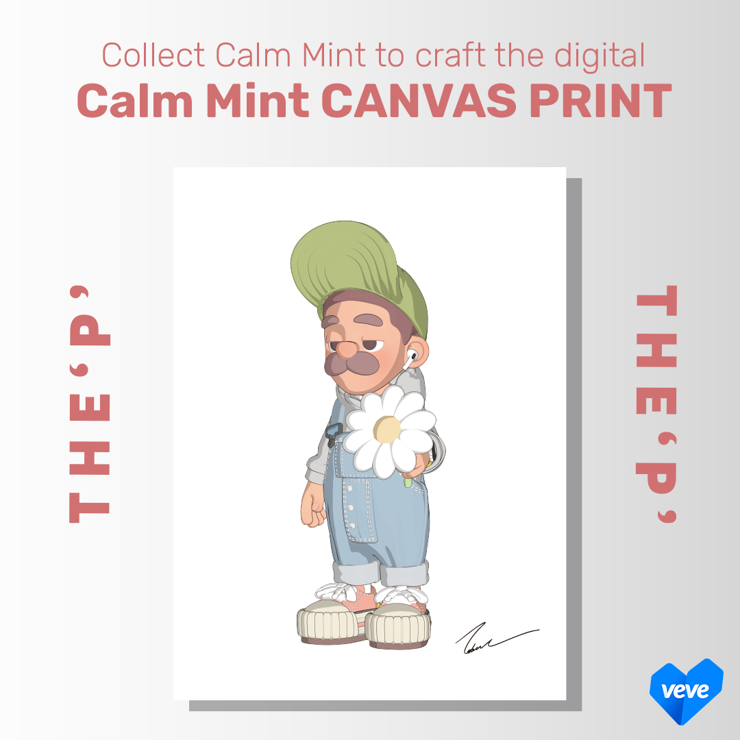 The P Series – Calm Mint CANVAS PRINT